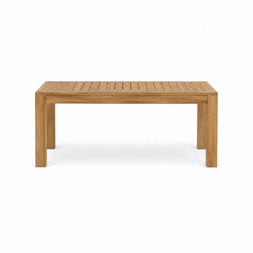Table de jardin rectangulaire 120 cm x 60 cm x 45 cm acacia massif plateau à lattes naturel brun